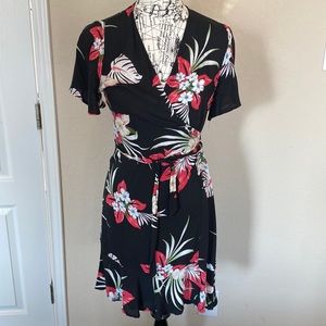 Braid floral wrap dress!